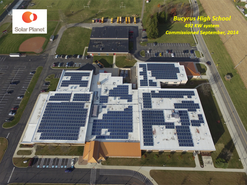 Bucyrus High School - 492 KW system Commissioned September, 2014