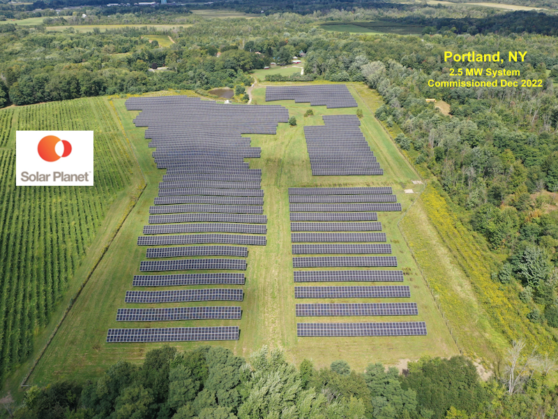 Portland, NY - 2.5 MW system Commissioned December 2022