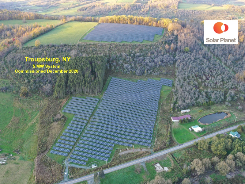 Troupsburg, NY - 5 MW system Commissioned December 2020