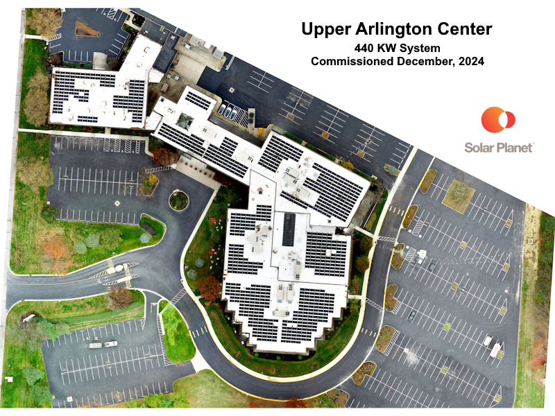 Upper Arlington Center - 440 KW system Commissioned December 2024